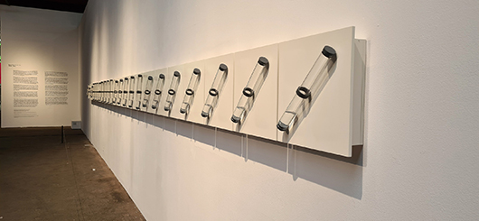 work of the Belgian artist Bram Vreven, he likes to workt with water. 